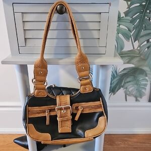 Y2K Black And Tan Bag
